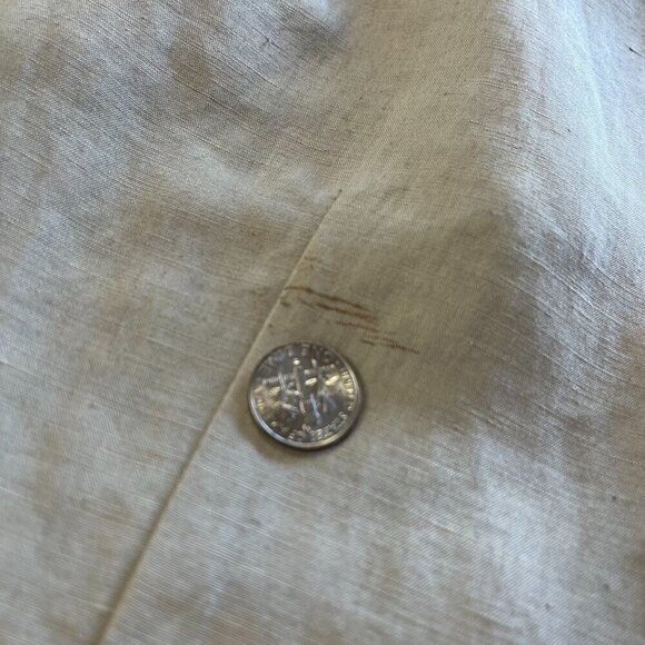 Ann Freedberg Mona Blouse Size MED Linen Silk Blend Sleeveless Shell Tank - Picture 5 of 6